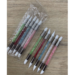 PINCEL PUNTA DE SILICONA X5