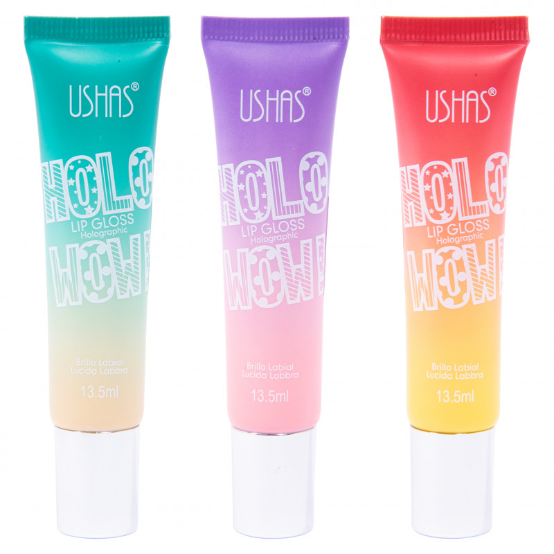 LIPS GLOSS HOLOGRÁFICO USHAS