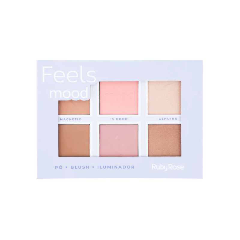 PALETA CONTORNOS + ILUMINADORES RUBY ROSE