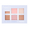 PALETA CONTORNOS + ILUMINADORES RUBY ROSE